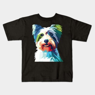 Biewer Terrier Pop Art - Dog Lover Gifts Kids T-Shirt